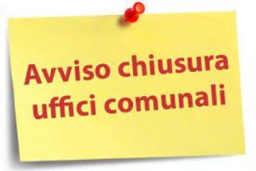 Chiusura straordinaria Ufficio Anagrafe - 09/09/2026